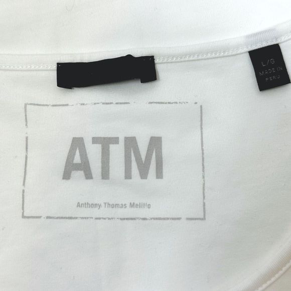 ATM Anthony Thomas Melillo Ruched Pima Cotton-Blend Jersey Tank - Picture 6 of 6